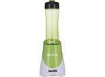 SALCO Smoothie-Maker "SM-14 »MIX&GO«", grau (weiß, grau), B:14cm H:19cm T:14cm, Zerkleinerer, Smoothie-Maker