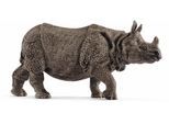 Spielfigur SCHLEICH "WILD LIFE, Panzernashorn (14816)", braun, Spielfiguren, KinderB:4cm H:7cm T:14cm, Kunststoff, Spielfigur, B:4cm H:7cm T:14cm