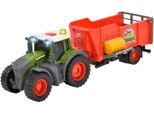 Spielzeug-Traktor DICKIE TOYS "Fendt Farm Trailer", grün, Spielzeugfahrzeuge, KinderT:26cm, Kunststoff, Spielzeug-Traktor, mit Licht und Sound, T:26cm