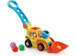 Spielzeug-Bagger VTECH "VTechBaby, Ballspaß Bagger", bunt, Spielzeugfahrzeuge, KinderB:39cm H:22cm T:12cm, Kunststoff, Spielzeug-Bagger, zum Schieben, B:39cm H:22cm T:12cm