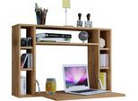 Schreibtisch VCM "Holz Hänge Schreibtisch Wandschreibtisch Wandila", braun (honig, eiche), B:90cm T:20cm, Tische, Schreibtisch