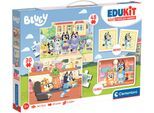 Puzzle CLEMENTONI "Edukit, 4n1, Bluey", bunt, Puzzles, Kinder, Pappe, Motiv, Puzzle, Made in Europe