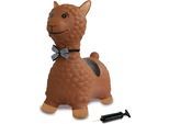Hüpftier JAMARA "Lama, braun", braun, Hüpfspielzeug, BabyB:25cm H:54cm T:47cm, Hüpftier, inkl. Luftpumpe, B:25cm H:54cm T:47cm