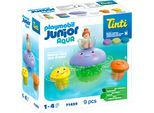 Konstruktions-Spielset PLAYMOBIL "Bunte Quallenfamilie, inkl. 3 Tinti-Badetabletten (71439)", bunt, Spielbausteine, Baby, Kunststoff, Konstruktions-Spielset, JUNIOR AQUA & Tinti; Made in Europe
