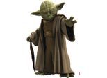 Wandtattoo KOMAR "Star Wars Yoda - Größe 100 x 70 cm", grün (grün, braun), Blumen Disney Wald, Folie, Wandtattoos, Wandtattoo, selbstklebend, Wandsticker, Kinderzimmer