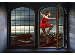 Wandsticker QUEENCE "Dancing", bunt, B:60cm H:40cm, Vinyl, Wandtattoos, Wandsticker, Wandsticker, Wandbild, selbstklebend, 3D, Fenster