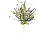 Kunstblume I.GE.A. "Lavendel Busch", lila (violett), B:20cm H:48cm L:12cm, Polyester, Kunstpflanzen, Kunstblume, Künstliche Blumen Lavendelbusch Künstlicher Lavendelstrauß