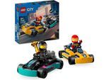Konstruktionsspielsteine LEGO "Go-Karts mit Rennfahrern (60400), LEGO City", bunt, Spielbausteine, Kinder, Kunststoff, Konstruktionsspielsteine, Made in Europe