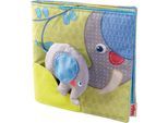 Greifspielzeug HABA "Stoffbuch Elefant Egon", bunt, Greifspielzeug, BabyB:18cm H:18cm, Polyester, Greifspielzeug, B:18cm H:18cm