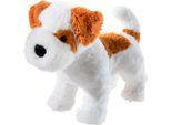 Kuscheltier HEUNEC "Misanimo, Hund Terrier", braun (weiß, braun), Plüschfiguren, KinderH:25cm, Kuscheltier, H:25cm