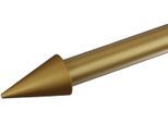 Gardinenstangen-Endstück LIEDECO "Power", grau (messingfarben), L:10cm Ø:2cm, Gardinenstangenendstücke, Gardinenstangen-Endstück, für Gardinenstangen Ø 20 mm