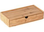 Organizer WENKO "Modell Terra", beige (natur), B:28cm H:6cm, Bambus, Aufbewahrungsboxen, Organizer, Aufbewahrungsbox mit Schublade, ideal für Bad, Gäste-WC, Küche & Flur