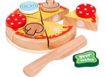 Spiellebensmittel HAPPY PEOPLE "Pizza", bunt, Kaufladensortimente, Kinder, Holz, Spiellebensmittel