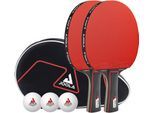 Tischtennisschläger JOOLA "Tischtennis-Set Duo Pro", bunt, Tischtennisschläger, KinderB:168mm L:283mm T:4mm, Tischtennisschläger, B:168mm L:283mm T:4mm