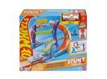 Autorennbahn HOT WHEELS "Hot Wheels Stunt Tracks - Corkscrew Jump Champion", bunt, Autorennbahnen, KinderB:91,5cm H:61cm T:61cm, Kunststoff, Autorennbahn, B:91,5cm H:61cm T:61cm