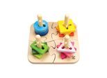 Steckspielzeug HAPE, bunt, Steckspielzeug, BabyB:20cm H:12cm T:20cm, Holz, Steckspielzeug, B:20cm H:12cm T:20cm