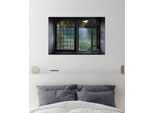 Wandsticker QUEENCE "Wasser", grün, B:60cm H:40cm, Vinyl, Wandtattoos, Wandsticker, Wandsticker, Wandbild, selbstklebend, 3D, Fenster