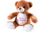 Kuscheltier HEUNEC "Bär", braun, Plüschfiguren, KinderH:25cm, Kuscheltier, mit individueller Bestickung, H:25cm