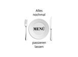 Wanddekoobjekt QUEENCE "Menü", schwarz, B:30cm H:45cm T:0,1cm, Stahl, Wanddekoobjekte, Wanddekoobjekt, Stahlschild, Blechschild, Spruch, Witzig, Wanddeko, retro, 20x30cm