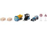 Spielzeug-Baumaschine SIKU "Baustellen Set (6336)", bunt (gelb, blau), Spielzeugfahrzeuge, Kinder, Kunststoff, Metall, Spielzeug-Baumaschine
