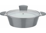 Bräter GSW "Bolero", grau (weiß, grau), Ø:24cm, Töpfe, Bräter, Induktion