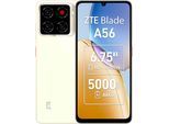 ZTE Smartphone "Blade A56", Energieeffizienz: A, gold (floating gold), 64 GB, Mobiltelefone, Smartphone