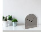 Tischuhr QUEENCE "Helene", grau, Tischuhren, Tischuhr, Tisch, Uhr, modern, geräuschlos