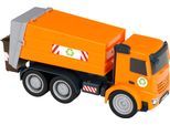 Spielzeug-Müllwagen KLEIN "Mercedes-Benz AROCS", orange, Spielzeugfahrzeuge, KinderB:12cm H:17cm T:38cm, Kunststoff, Spielzeug-Müllwagen, B:12cm H:17cm T:38cm
