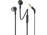 JBL In-Ear-Kopfhörer "In-ear wired headphones T205", schwarz, B:6cm H:2cm T:17,5cm, Kopfhörer, In-Ear-Kopfhörer