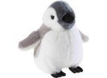 Kuscheltier HEUNEC "Misanimo, Pinguinbaby klein, 15 cm", grau (weiß, grau), Plüschfiguren, KinderH:15cm, Kuscheltier, H:15cm