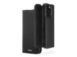 HAMA Smartphone-Hülle "Handytasche Booklet für Apple iPhone 16 Pro mit Kartenfächer, Schwarz", schwarz, iPhone 16 Pro, Hüllen, Standfunktion, Kartenfächer, Smartphone-Hülle