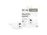 USB-Ladegerät "Turbo 35 W Charger 1x USB-C 1x USB-A EU-Plug", weiß, B:11cm H:4cm T:12,9cm, EMPOWER BY PANZERGLASS, Ladegeräte, USB-Ladegerät