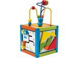 Motorikwürfel ROBA "Aktivwürfel", bunt, Motorikspielzeug, BabyB:16cm H:29cm T:16cm, Holz, Metall, Motorikwürfel, B:16cm H:29cm T:16cm