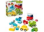 Konstruktionsspielsteine LEGO "Kreative Fahrzeuge (10474), LEGO DUPLO My First", bunt, Spielbausteine, Kinder, Kunststoff, Konstruktionsspielsteine, Made in Europe