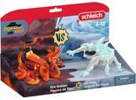 Spielfigur SCHLEICH "ELDRADOR CREATURES, Eiskäfer vs. Feuerkrake (70826)", bunt, Spielfiguren, Kinder, Kunststoff, Spielfigur