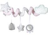 Greifspielzeug ROBA "Activtiy Spirale Kleine Wolke, rosa", rosa (rosa, weiß), Greifspielzeug, BabyL:58cm, Baumwolle, Greifspielzeug, L:58cm