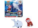 Spielfigur SPIN MASTER "Paw Patrol - Aqua Pups - Hero Pups Solid Marshall", bunt, Spielfiguren, KinderH:6cm, Spielfigur, H:6cm