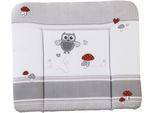 Wickelauflage ROBA "85 x 75 cm", bunt (adam, eule), B:85cm L:75cm, Baumwolle, Polyester, Wickelauflagen, Wickelauflage