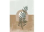 Bild KOMAR "Silence Full Moon", braun (farbe bild(er): braun), B:30cm H:40cm, Holz, Papier, Bilder, Bild, Wandbild zur Dekoration - ohne Rahmen