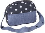 Puppen Wickeltasche CHIC2000 "Jeans Grey", blau (sternchen blau), Puppenausstattungen, KinderB:29cm H:22cm T:9cm, Polyester, Puppen Wickeltasche, B:29cm H:22cm T:9cm