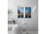 Wandsticker QUEENCE "Palast", blau, B:40cm H:60cm T:0,1cm, Wandtattoos, Wandsticker, Wandsticker, Wandbild, selbstklebend, Palast, Schloss