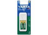 VARTA Batterie-Ladegerät "Mini Charger", weiß, B:4,3cm H:10,25cm T:6,3cm, Ladegeräte, Batterie-Ladegerät