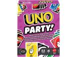 Spiel MATTEL GAMES "UNO Party", bunt, Spiele, Kinder, Papier, Spiel