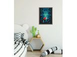Wandbild KOMAR "Disney Ariel Ursula", blau (farbe bild(er): blau), Disney, 1 Stk., Vlies, Bilder, Wandbild, 40 x 50 cm (Breite x Höhe) - Kinderzimmer, Dekoration