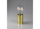 LED Dekoobjekt AM DESIGN "Glühbirne mit Cool Schriftzug", gold, H:29cm L:12,5cm, Leuchten, LED Dekoobjekt, 12,5x29 cm