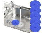 Waschbeckenstöpsel MAXIMEX "Universal", blau, H:0,5cm Ø:11cm, Kunststoff, Stöpsel, Waschbeckenstöpsel, Abflussstöpsel, Silikon, für Standardwannen, Waschbecken & Spüle