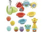 Badespielzeug VTECH "Vtech Baby, Babys Badeset", bunt, Wasserspielzeuge, Baby, Kunststoff, Badespielzeug, inklusive Netz