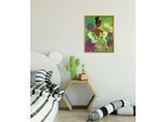 Wandbild KOMAR "Disney Princess Tiana in Green", grün (farbe bild(er): grün), Disney, 1 Stk., Vlies, Bilder, Wandbild, 30 x 40 cm (Breite x Höhe) - Kinderzimmer, Dekoration
