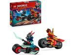 Konstruktionsspielsteine LEGO "Kais Motorradrennen (71838), LEGO Ninjago", bunt, Spielbausteine, Kinder, Kunststoff, Konstruktionsspielsteine, Made in Europe