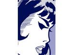 Bild KOMAR "Agent Black Widow", blau (farbe bild(er): blau), B:30cm H:40cm, Holz, Papier, Bilder, Bild, Wandbild zur Dekoration im Kinderzimmer - ohne Rahmen